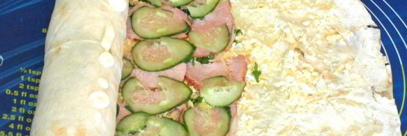 рулет из лаваша с балыком