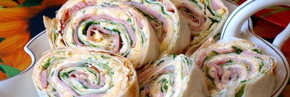 рулет из лаваша с балыком