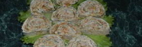 рулет из лаваша с куриной грудкой