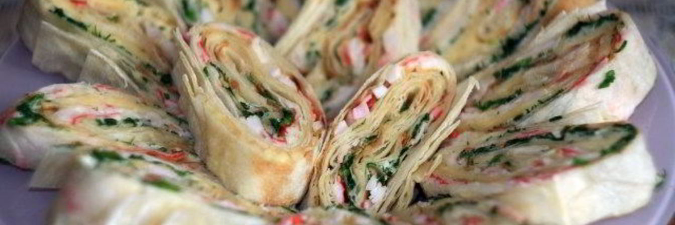 Рулет из лаваша с курицей