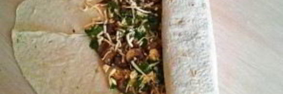 рулет из лаваша с плавленым сыром и грибами