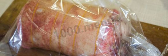 рулет из пузанины в духовке