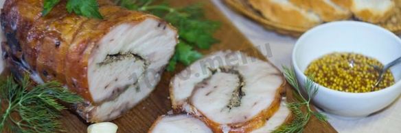 рулет из пузанины в духовке