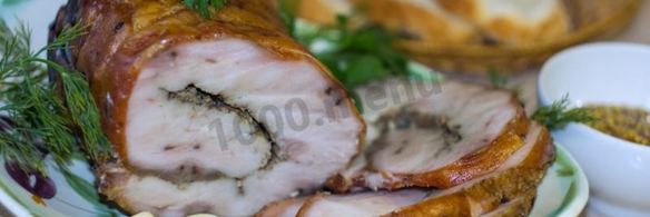 рулет из пузанины в духовке