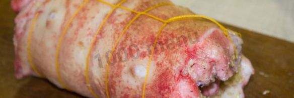 рулет из пузанины в духовке