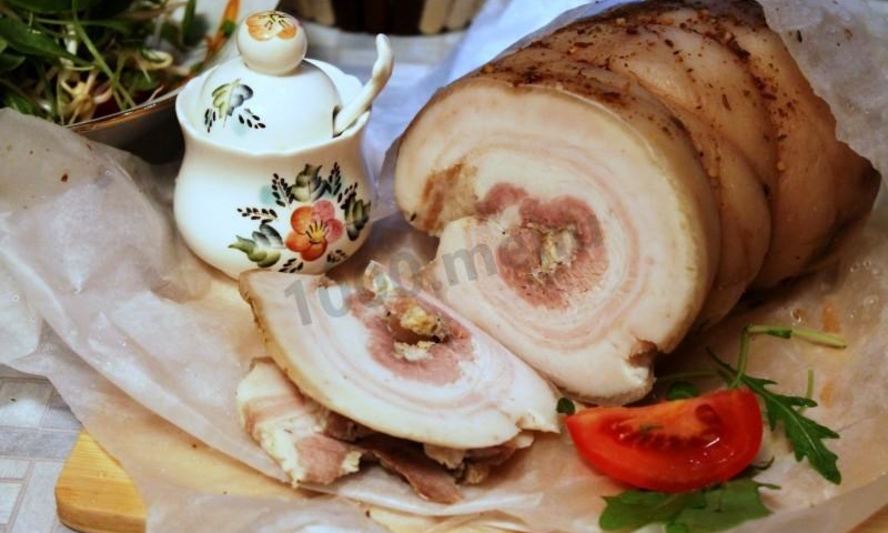 Рецепт рулета из пузанины вареный