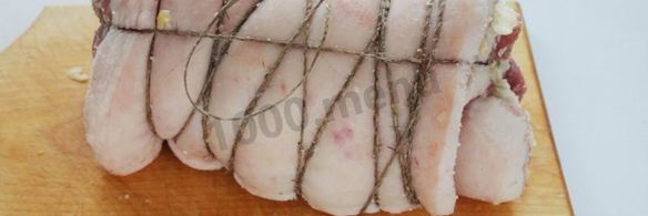 рулет из пузанины вареный