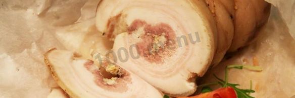 рулет из пузанины вареный