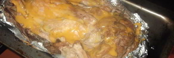 рулет из свиной рульки с грибами