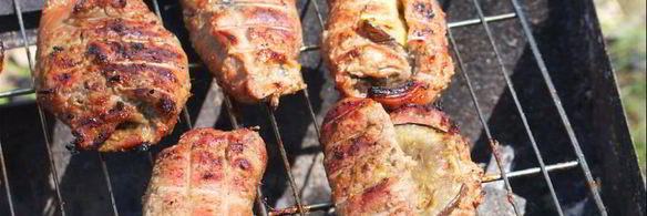 рулет из телятины и баклажана