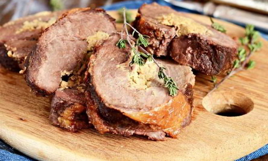 Рецепт рулета из утки с грибами