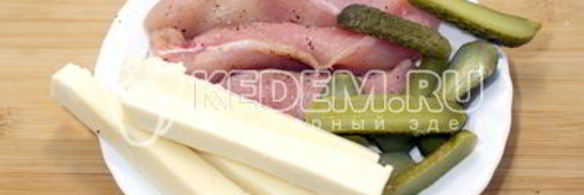 рулет с курицей на рождество