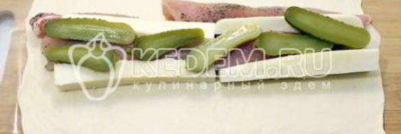 рулет с курицей на рождество