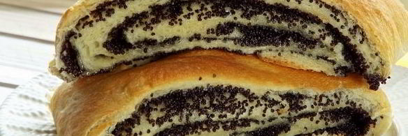 рулет с маком из дрожжевого теста