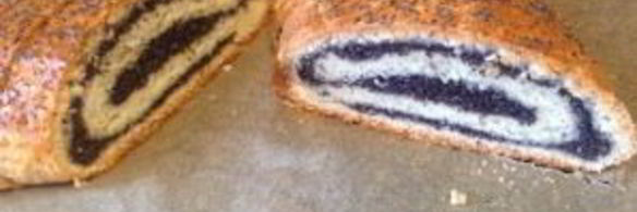 рулет с маком из песочного теста