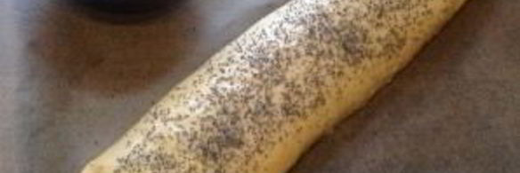 рулет с маком из песочного теста