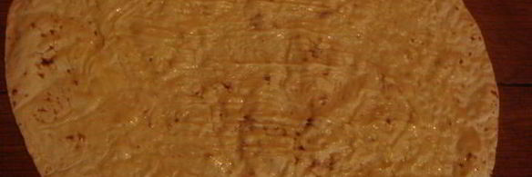 рулет с овощами и копченой грудинкой