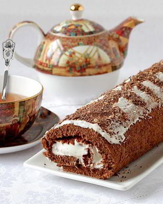 Рулет с шоколадным ликером