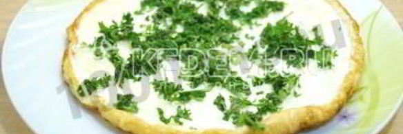 рулет с сыром и зеленью