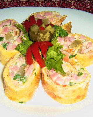 Рулет с ветчиной