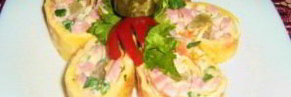 рулет с ветчиной