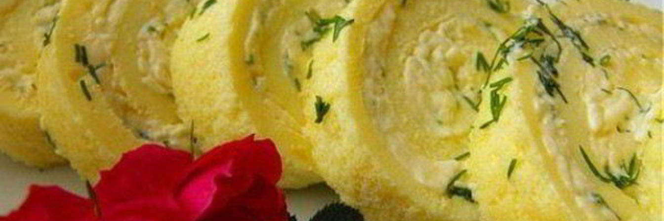 Рулет в омлете