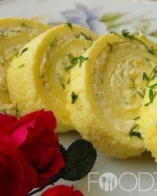 Рулет в омлете