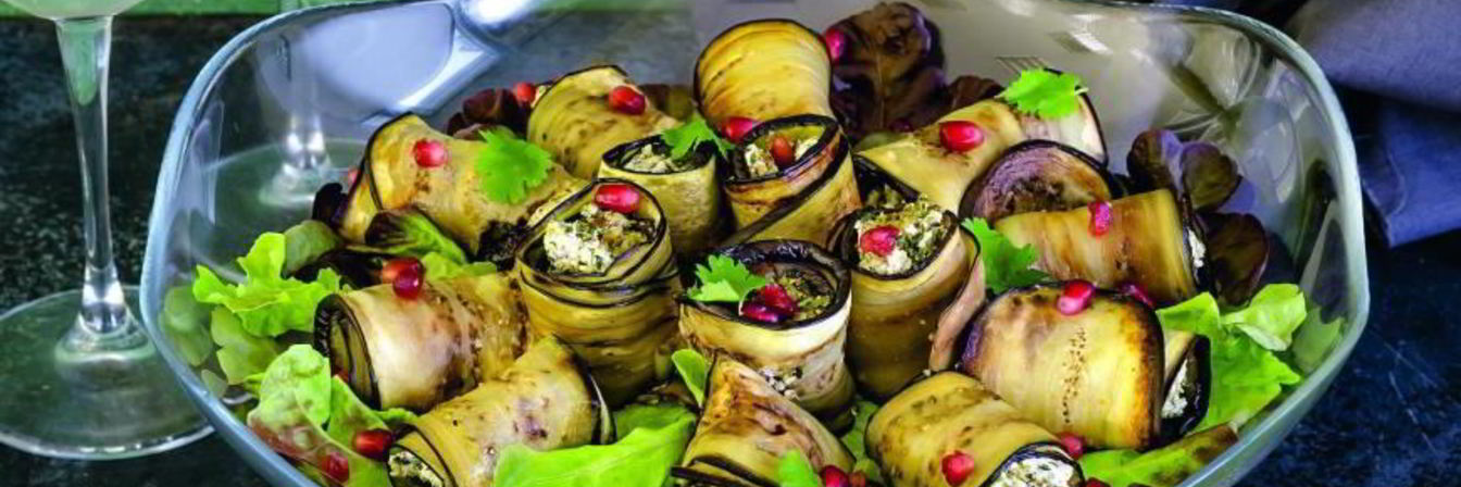 Рулетики из баклажанов