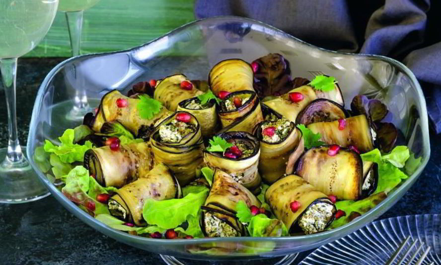 Рецепт рулетиков из баклажанов