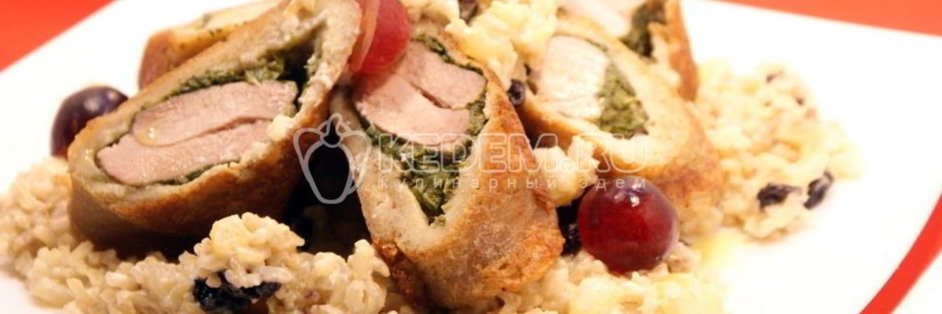 Рулетики из индейки