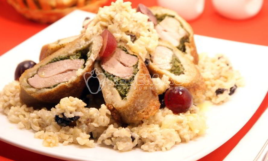 Рецепт рулетиков из индейки