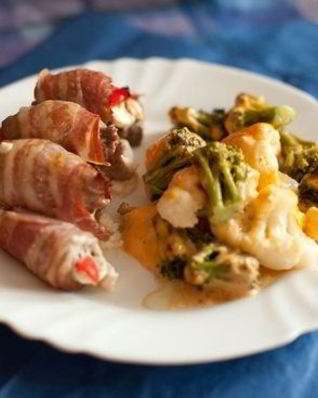 Рулетики из свинины с сыром