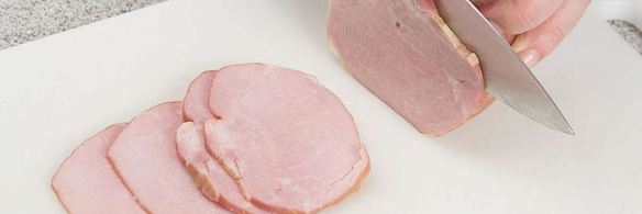 рулетики из ветчины