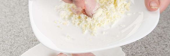 рулетики из ветчины