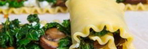 рулетики с грибами и сыром