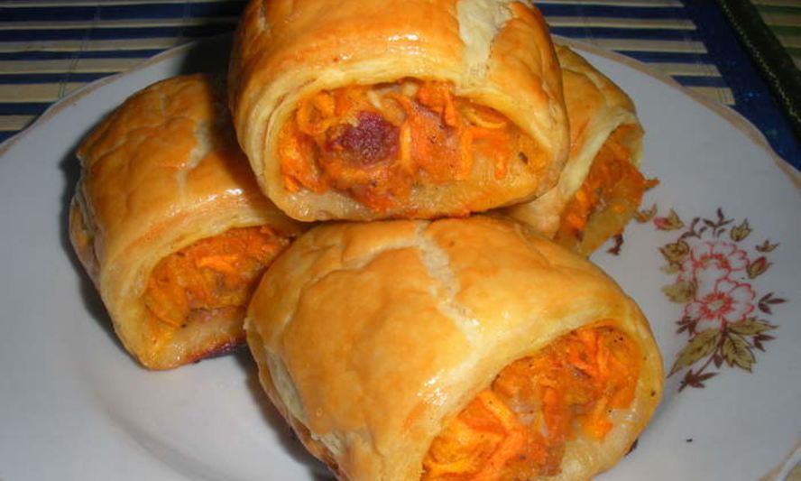 Рецепт рулетиков с мясом и морковкой по-корейски