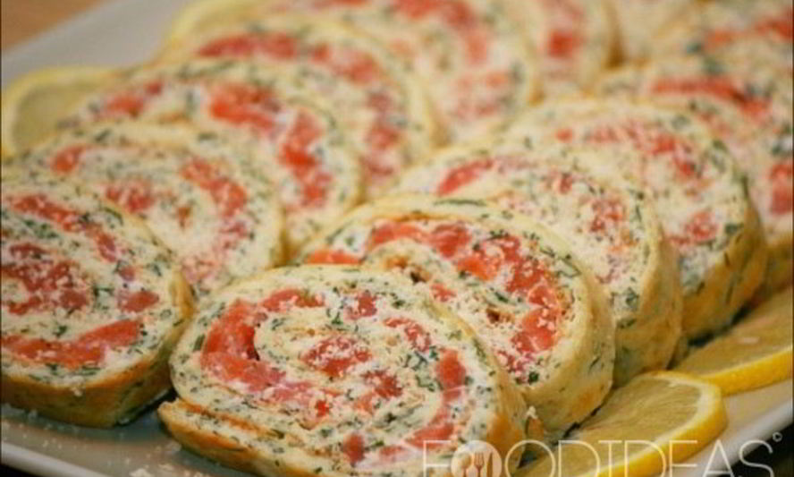 Рецепт рулетиков с семгой