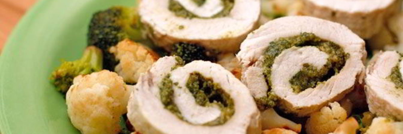 Рулеты из индейки с начинкой