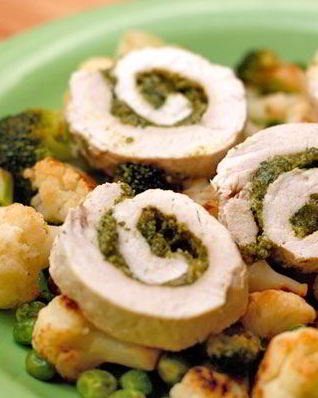 Рулеты из индейки с начинкой