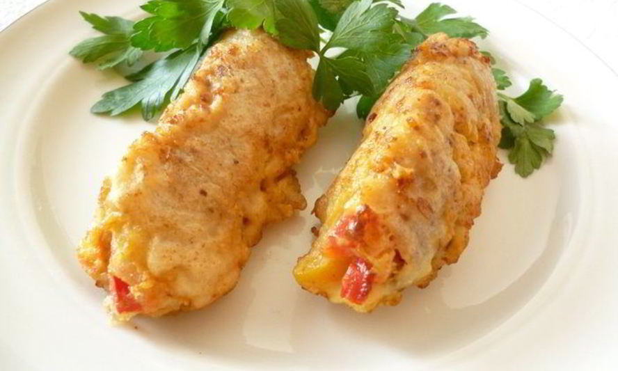 Рецепт рыбных рулетиков с овощной начинкой