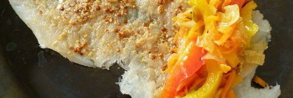 рыбные рулетики с овощной начинкой