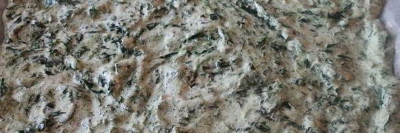 шпинатный рулет с грибной начинкой