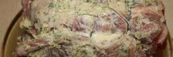 свиной рулет с миндалем