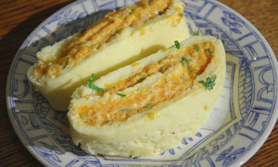 Рецепт сырного рулета с тыквой