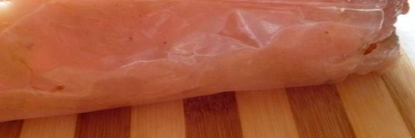 вареный куриный рулет