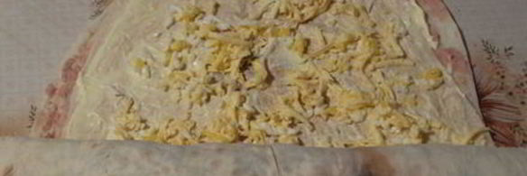 закусочный рулет из лаваша с паштетом