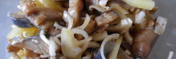 сельдь, маринованная в соевом соусе