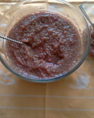 Сырая икра из синеньких баклажанов