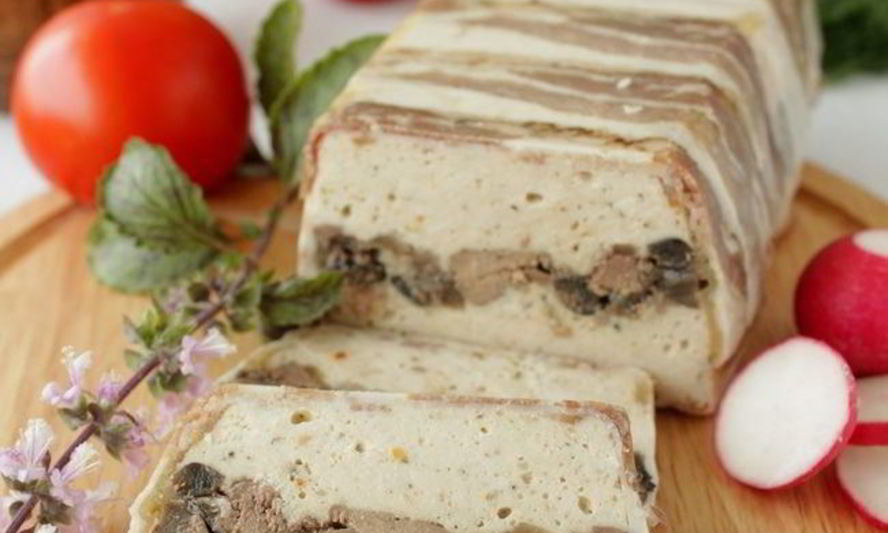 Рецепт террина куриного с печенью и грибами