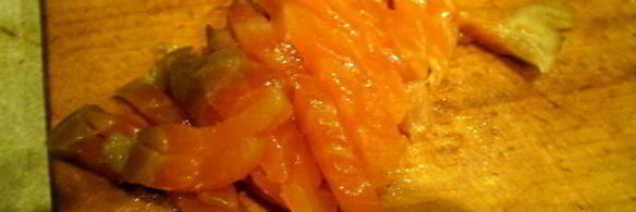 закуска из баклажан с семгой и языком